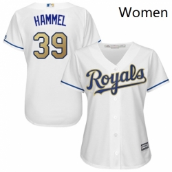 Womens Majestic Kansas City Royals 39 Jason Hammel Authentic White Home Cool Base MLB Jersey