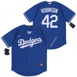 Dodgers 42 Jackie Robinson Royal 2020 Nike Cool Base Jersey