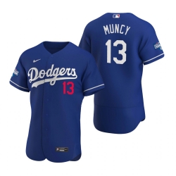 Men Los Angeles Dodgers 13 Max Muncy Royal 2020 World Series Champions Flex Base Jersey