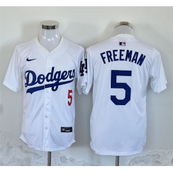 Men Los Angeles Dodgers 5 Freddie Freeman White 2024 Limited Stitched Baseball Jersey