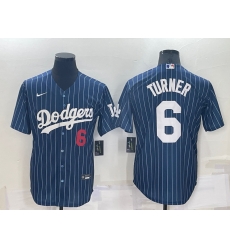 Men Los Angeles Dodgers 6 Black Cool Base Stitched Baseball Jersey