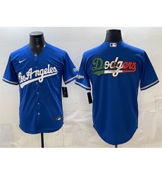 Men Los Angeles Dodgers Team Big Logo Royal Alternate Stadium Stitched Baseball Jersey s
