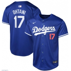 Men Men Los Angeles Dodgers Shohei Ohtani #17 Blue 2024 Home Stitched Jersey