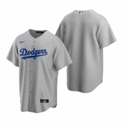 Mens Nike Los Angeles Dodgers Blank Gray Alternate Stitched Baseball Jersey