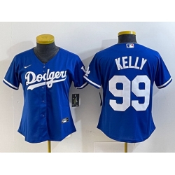 Women Los Angeles Dodgers 99 Joe Kelly Blue Stitched Jersey