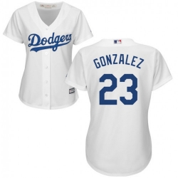 Women Los Angeles Dodgers Adrian Gonzalez White Authentic Home Cool Base MLB Jersey