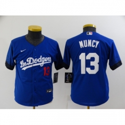 Youth Nike Los Angeles Dodgers #13 Max Muncy Blue City Player Jersey