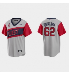 Men Los Angeles Angels 62 Jose Quintana Men Nike Gray 2021 Little League Classic Game MLB Jersey