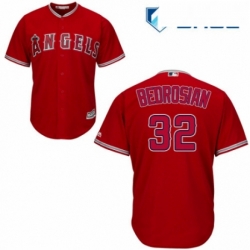 Youth Majestic Los Angeles Angels of Anaheim 32 Cam Bedrosian Replica Red Alternate Cool Base MLB Jersey 