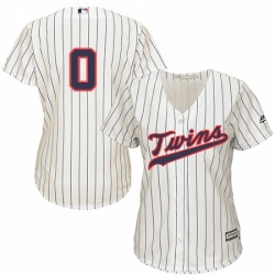 Womens Majestic Minnesota Twins 0 Erick Aybar Replica Cream Alternate Cool Base MLB Jersey 