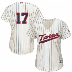 Womens Majestic Minnesota Twins 17 Jose Berrios Authentic Cream Alternate Cool Base MLB Jersey