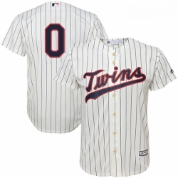 Youth Majestic Minnesota Twins 0 Erick Aybar Replica Cream Alternate Cool Base MLB Jersey 