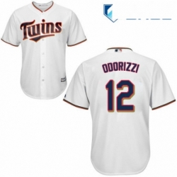 Youth Majestic Minnesota Twins 12 Jake Odorizzi Authentic White Home Cool Base MLB Jersey 