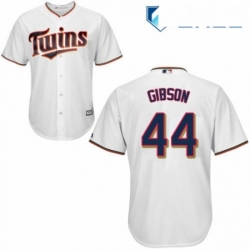 Youth Majestic Minnesota Twins 44 Kyle Gibson Replica White Home Cool Base MLB Jersey 