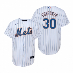 Mens Nike New York Mets 30 Michael Conforto White Home Stitched Baseball Jerse