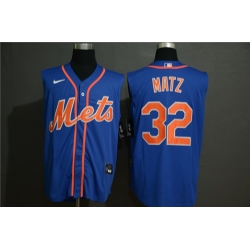 Mets 32 Steven Matz Royal Nike Cool Base Sleeveless Jersey