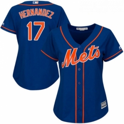 Womens Majestic New York Mets 17 Keith Hernandez Replica Royal Blue Alternate Home Cool Base MLB Jersey