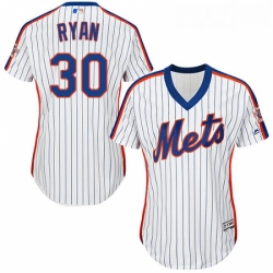 Womens Majestic New York Mets 30 Nolan Ryan Authentic White Alternate Cool Base MLB Jersey