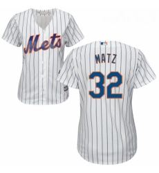 Womens Majestic New York Mets 32 Steven Matz Replica White Home Cool Base MLB Jersey