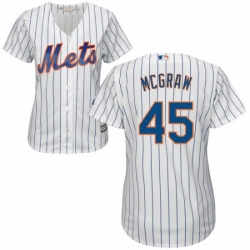 Womens Majestic New York Mets 45 Tug McGraw Replica White Home Cool Base MLB Jersey