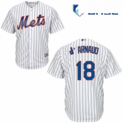 Youth Majestic New York Mets 18 Travis dArnaud Authentic White Home Cool Base MLB Jersey