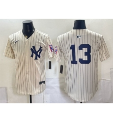 Men New York Yankees 13 Jazz Chisholm Jr Cream 2026 Field of Dreams Stadium Stitched Baseball Jersey Men New York Yankees 13 Jazz Chisholm Jr Cream 2026 Field of Dreams Stadium Stitched Baseball Jersey