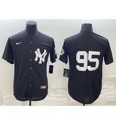 Men New York Yankees 95 Oswaldo Cabrera Black Stitched Jersey