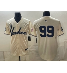 Men New York Yankees 99 Aaron Judge Cream Limited Stitched Baseball Jersey Men New York Yankees 99 Aaron Judge Cream Limited Stitched Baseball Jersey