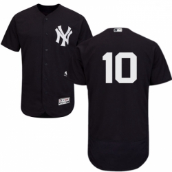 Mens Majestic New York Yankees 10 Phil Rizzuto Navy Blue Alternate Flex Base Authentic Collection MLB Jersey