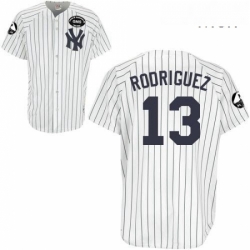 Mens Majestic New York Yankees 13 Alex Rodriguez Authentic White GMS The Boss MLB Jersey