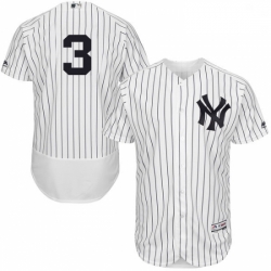 Mens Majestic New York Yankees 3 Babe Ruth White Home Flex Base Authentic Collection MLB Jersey