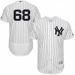 Mens Majestic New York Yankees 68 Dellin Betances White Home Flex Base Authentic Collection MLB Jersey