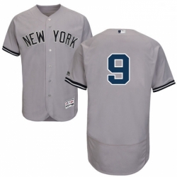 Mens Majestic New York Yankees 9 Roger Maris Grey Road Flex Base Authentic Collection MLB Jersey