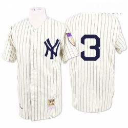 Mens Mitchell and Ness 1929 New York Yankees 3 Babe Ruth Authentic White Throwback MLB Jersey