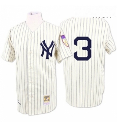 Mens Mitchell and Ness 1929 New York Yankees 3 Babe Ruth Replica White Throwback MLB Jersey