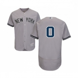 Mens New York Yankees 0 Adam Ottavino Grey Road Flex Base Authentic Collection Baseball Jersey