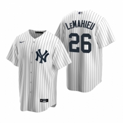 Mens Nike New York Yankees 26 DJ LeMahieu White Home Stitched Baseball Jersey