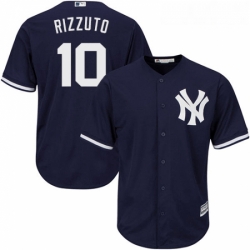 Youth Majestic New York Yankees 10 Phil Rizzuto Authentic Navy Blue Alternate MLB Jersey