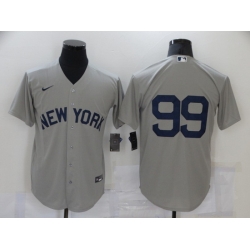 Youth New York Yankees 99 Aaron Judge 2021 Grey Jersey