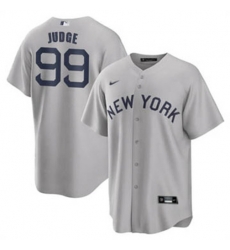 Youth Nike New York Yankees 99 Aaron Judge Gray Cooperstown Collection Home Stitched Baseball Jersey