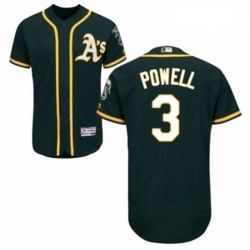 Mens Majestic Oakland Athletics 3 Boog Powell Green Alternate Flex Base Authentic Collection MLB Jersey