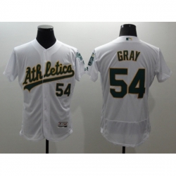 Men's Oakland Athletics #54 Sonny Gray White Flexbase Collection Stitched Baseball Jersey