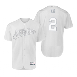 Oakland Athletics Khris Davis KD White 2019 Players Weekend MLB Jersey