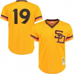 Men San Diego Padres Tony Gwynn 19 Pull Over Jersey