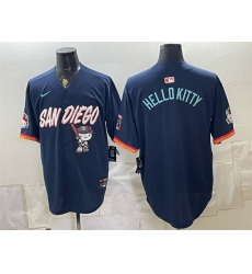 Men San Diego Padres X Hello Kitty Obsidian 2026 City Connect Stadium Stitched Baseball Jersey Men San Diego Padres X Hello Kitty Obsidian 2026 City Connect Stadium Stitched Baseball Jersey