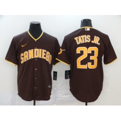 Padres 23 Fernando Tatis Jr  Brown Nike 2020 Cool Base Jersey