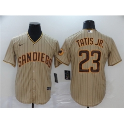 Padres 23 Fernando Tatis Jr Brown Nike 2020 Flexbase Jersey