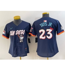 Youth San Diego Padres X Hello Kitty  Fernando Tatis Jr  Obsidian 2026 City Connect Stadium Stitched Baseball Jersey