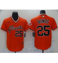 Men San Francisco Giants 25 Barry Bonds Orange Game Nike 2021 MLB Jersey