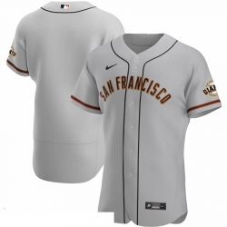 Men San Francisco Giants Men Nike Gray Road 2020 Flex Base Official Team MLB Jersey